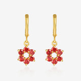 Petal-Shaped Drop Earrings E43 E44