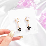 Plum Blossom Drop Earrings