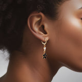 Plum Blossom Drop Earrings