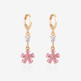 Plum Blossom Drop Earrings