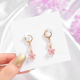 Plum Blossom Drop Earrings