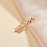 18K Gold Plated Snake Pendant P165