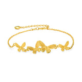 Butterfly Thin Bracelet With 24K Gold-plated C123