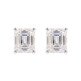 Emerald Glow Moissanite Earrings