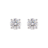 [Round Spark Collection] Moissanite Earrings