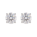 [Round Spark Collection] Moissanite Earrings