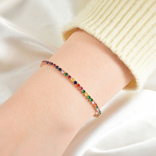 Tennis Bracelets With Colorful C95