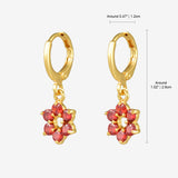 Petal-Shaped Drop Earrings E43 E44