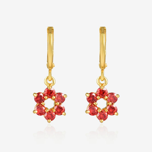 Petal-Shaped Drop Earrings E43 E44