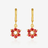 Petal-Shaped Drop Earrings E43 E44