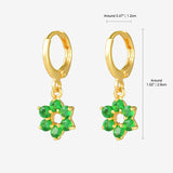 Petal-Shaped Drop Earrings E43 E44