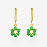 Petal-Shaped Drop Earrings E43 E44