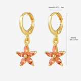 Star-Shaped Drop Earrings E46 E47