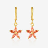 Star-Shaped Drop Earrings E46 E47