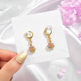 Snowflake Drop Earrings E49