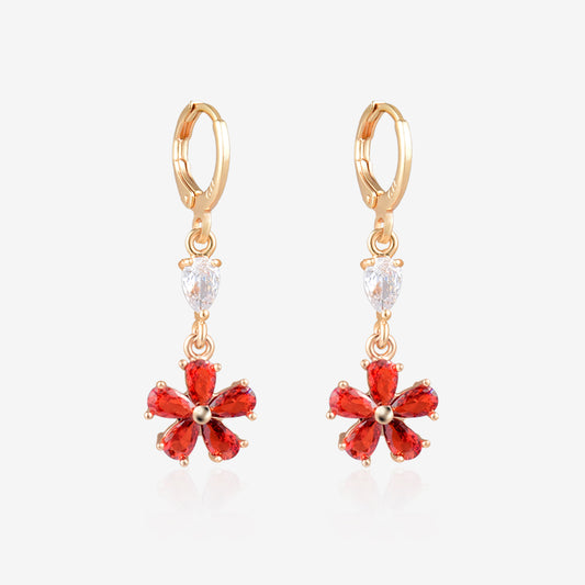 Plum Blossom Drop Earrings