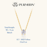 Oval Grace Necklace A modern oval, made for every day.