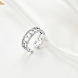 Silver-Plated Open Ring R71