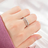 Silver-Plated Open Ring R72