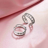 Silver-Plated Open Ring R72