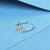 Silver-Plated Open Ring R73