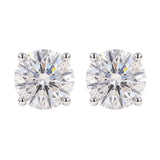 [Round Spark Collection] Moissanite Earrings