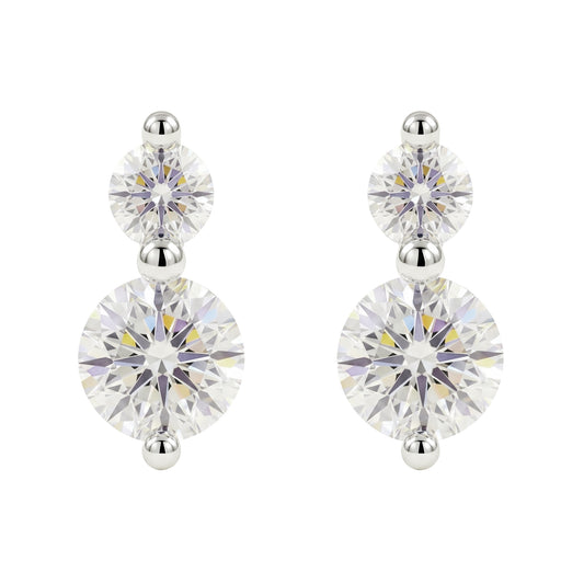 [Tiny Glow Collection] Moissanite Earrings