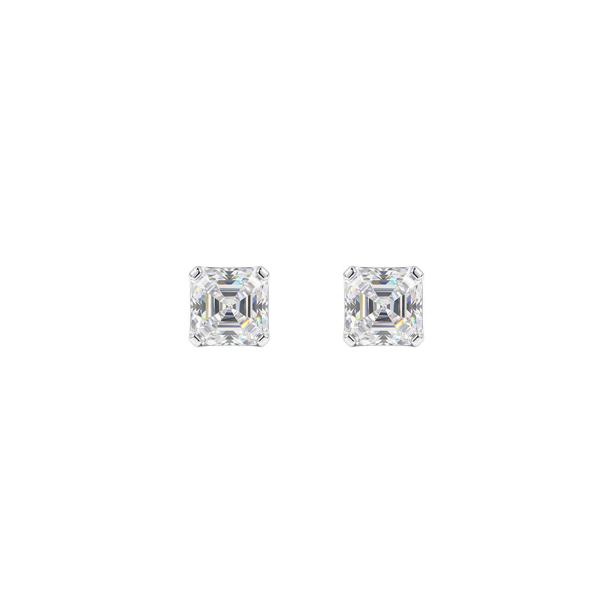 Asscher Grace Studs