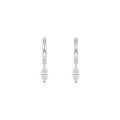 Marquise Drop Hoops