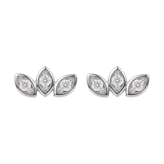 [Laurel · Mini Muse Stud] Moissanite Earrings