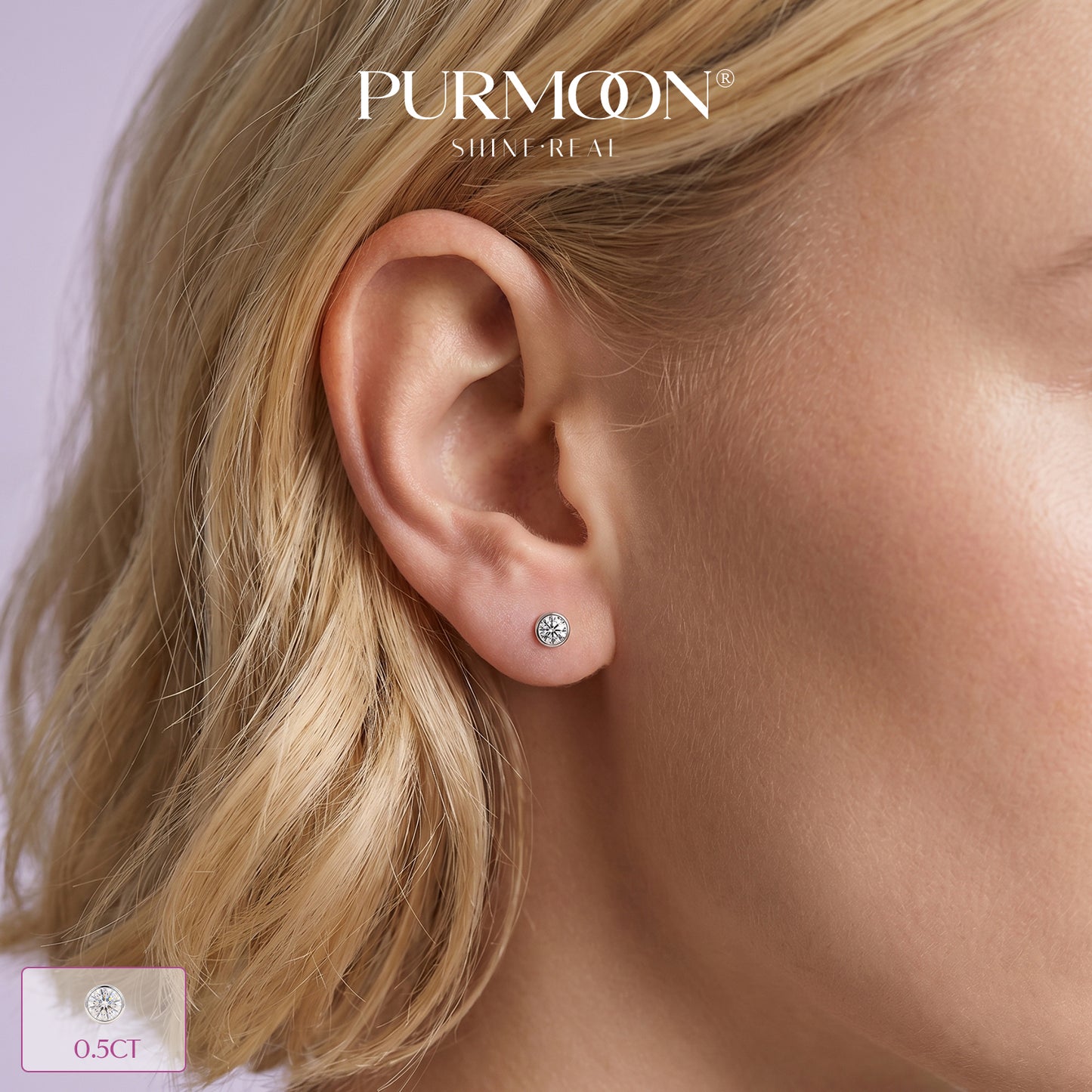 [Daily Glow] Moissanite Earrings