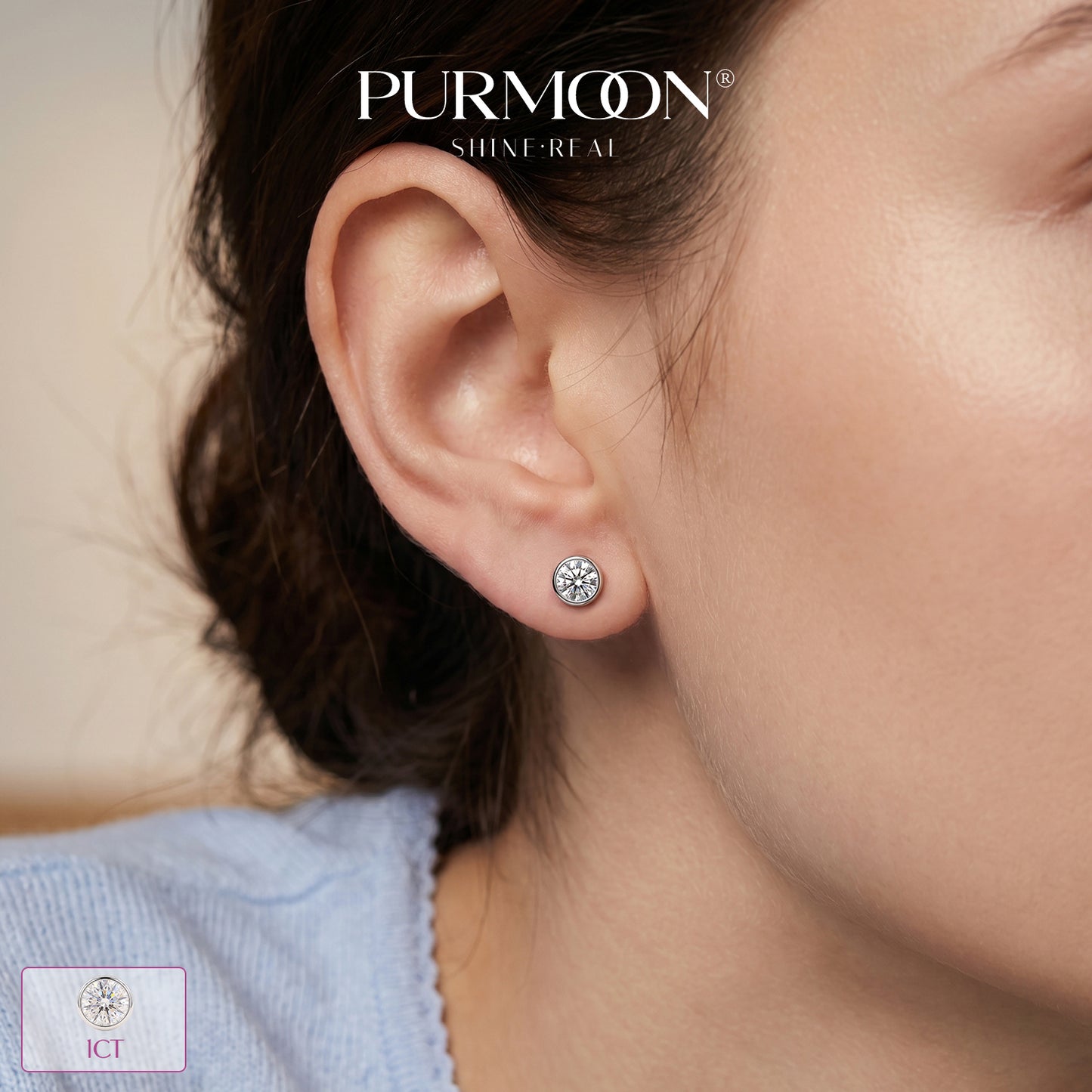 [Daily Glow] Moissanite Earrings