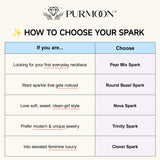 [Pear Mix Spark] Moissanite Necklace