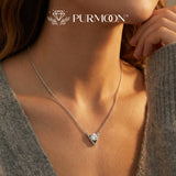 [Pure V Necklace] Clean. Confident. Real. A minimal diamond look, made for real life.