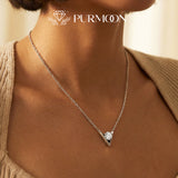 [Pure V Necklace] Clean. Confident. Real. A minimal diamond look, made for real life.