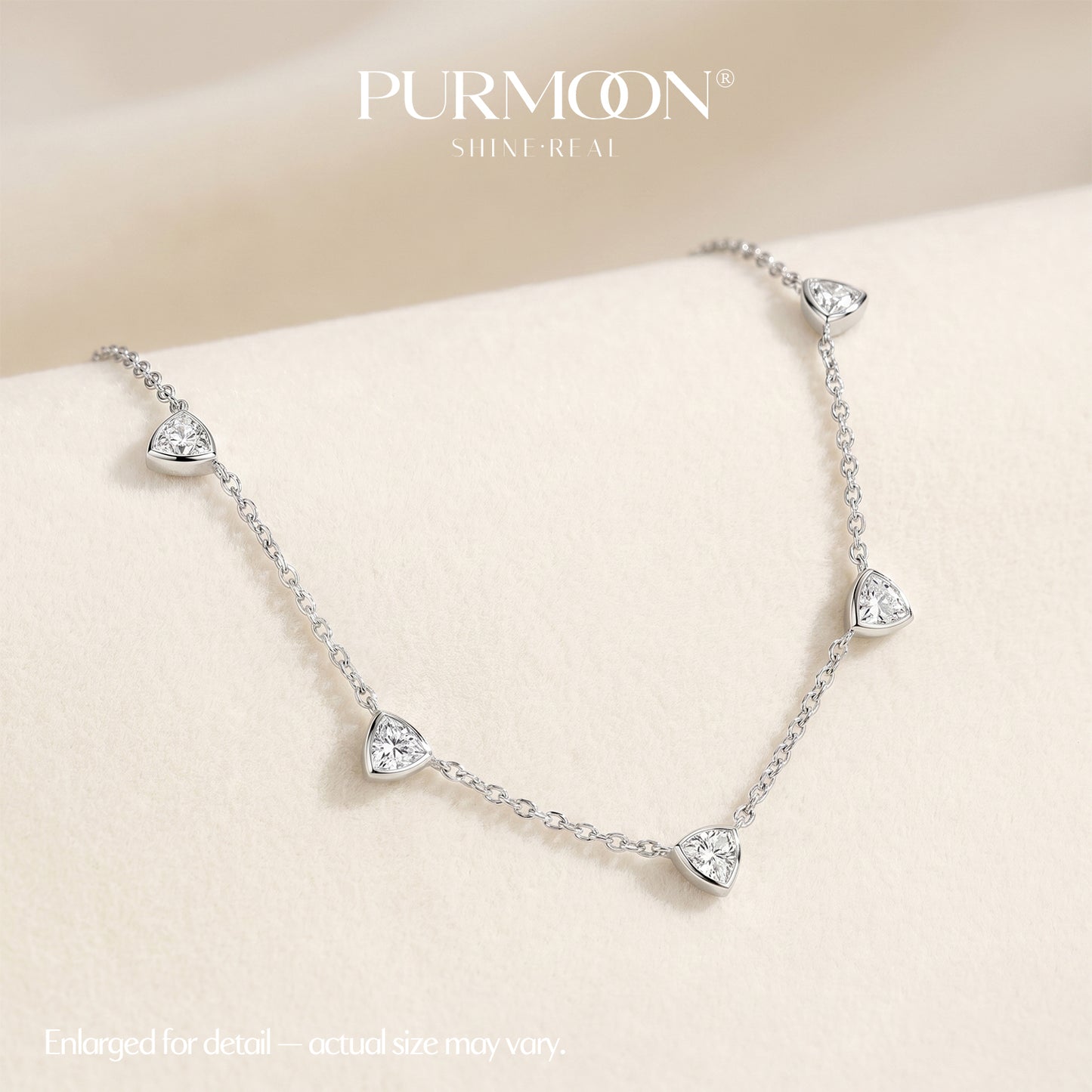 [Trinity Spark] Moissanite Necklace
