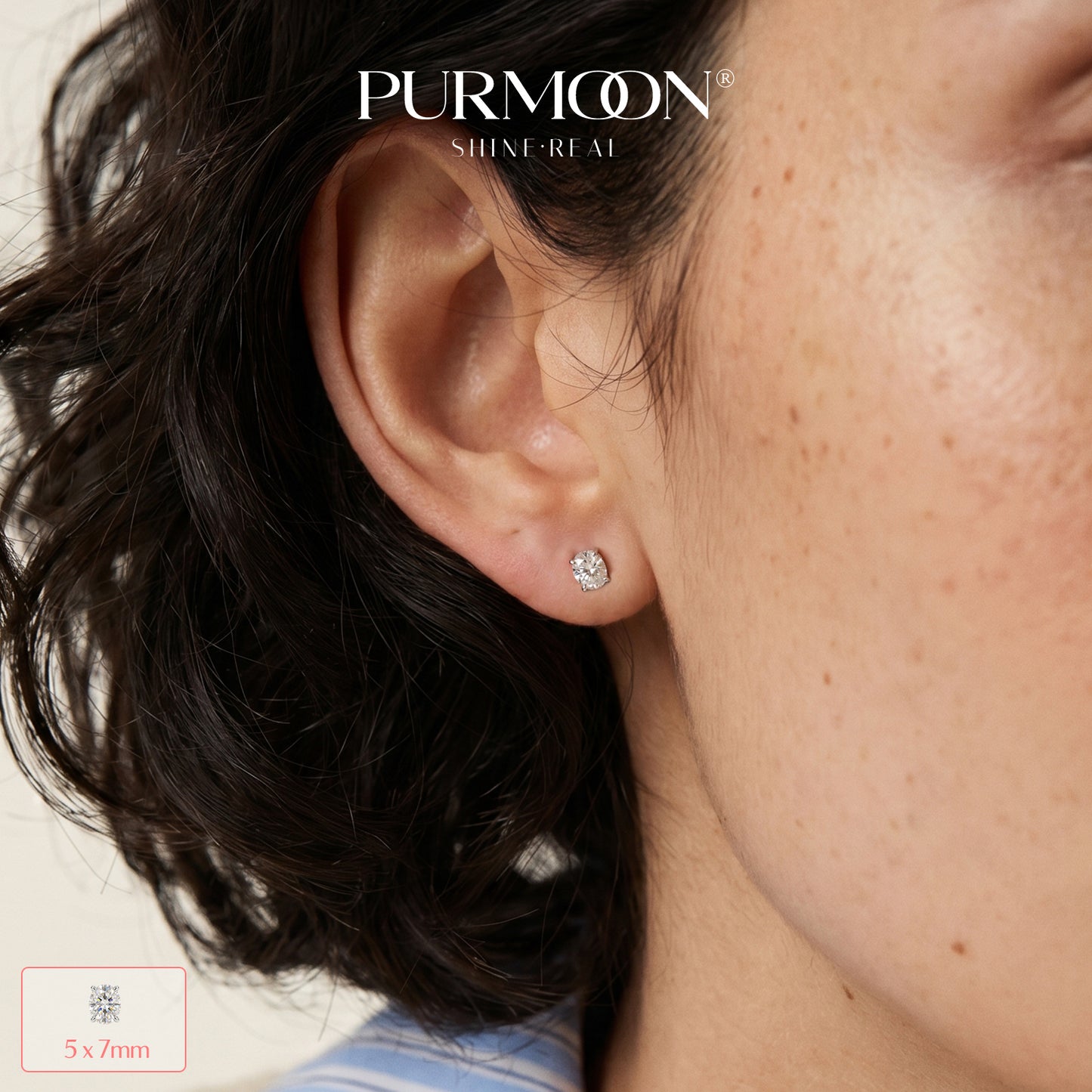 Oval Spark Studs