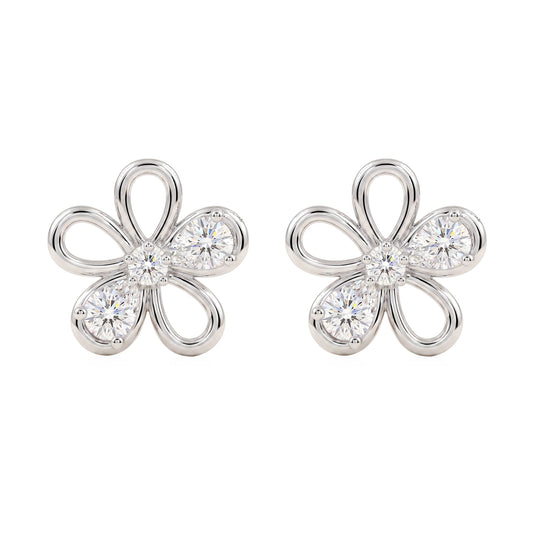 [Flora Spark] Moissanite Earings