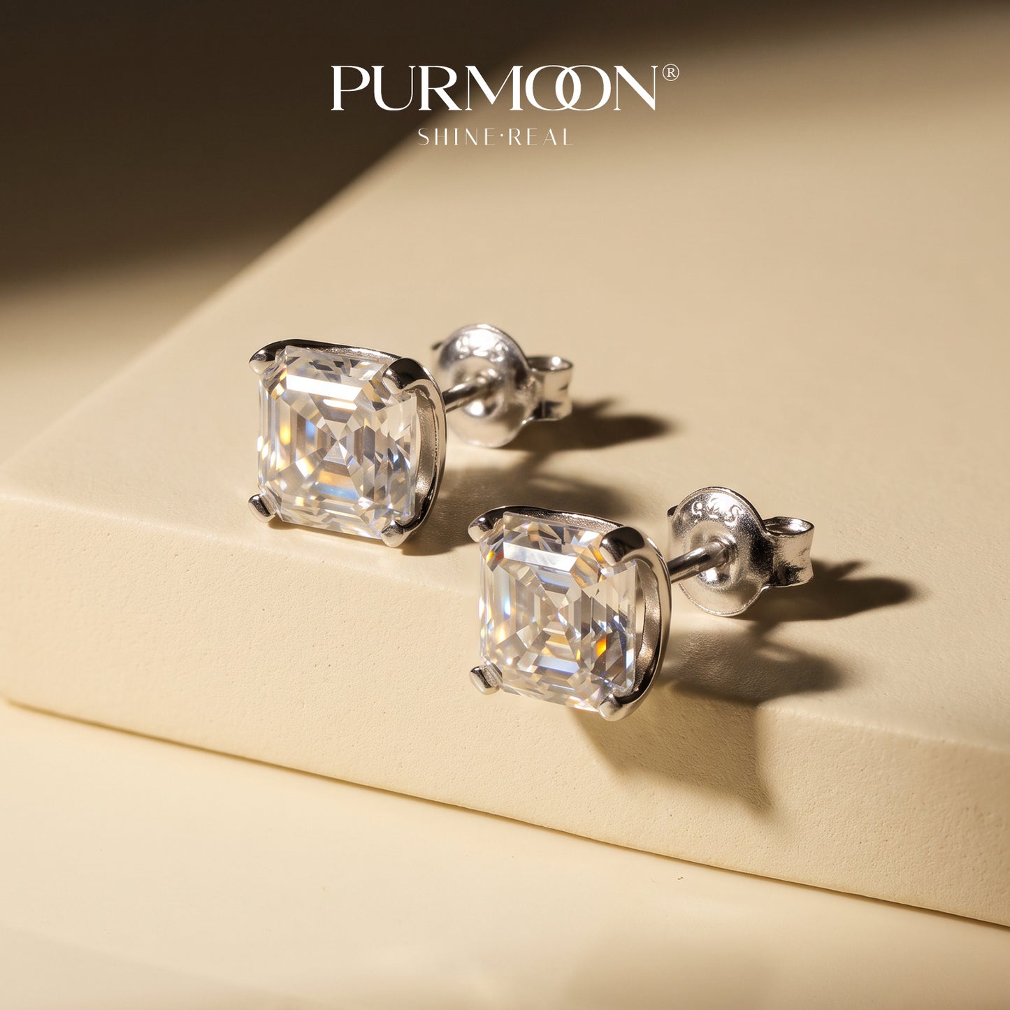 Asscher Grace Studs