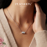 [Amour · Twin Glow] Moissanite Necklace