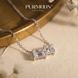 [Aura ·Twin Glow] Moissanite Necklace