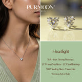 [Heart Glow] Moissanite Necklace