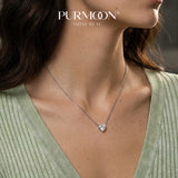 [Heart Glow] Moissanite Necklace