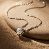 [Heart Glow] Moissanite Necklace