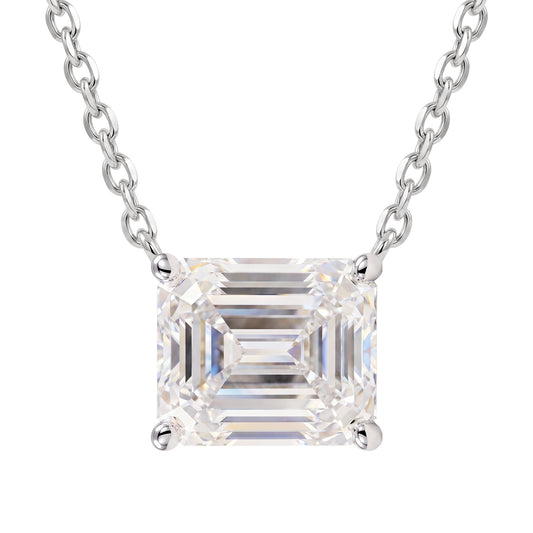 [Emerald Glow] Moissanite Necklace