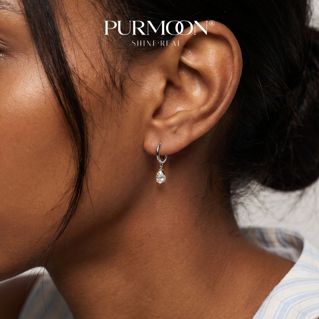 Pear Drop Hoops