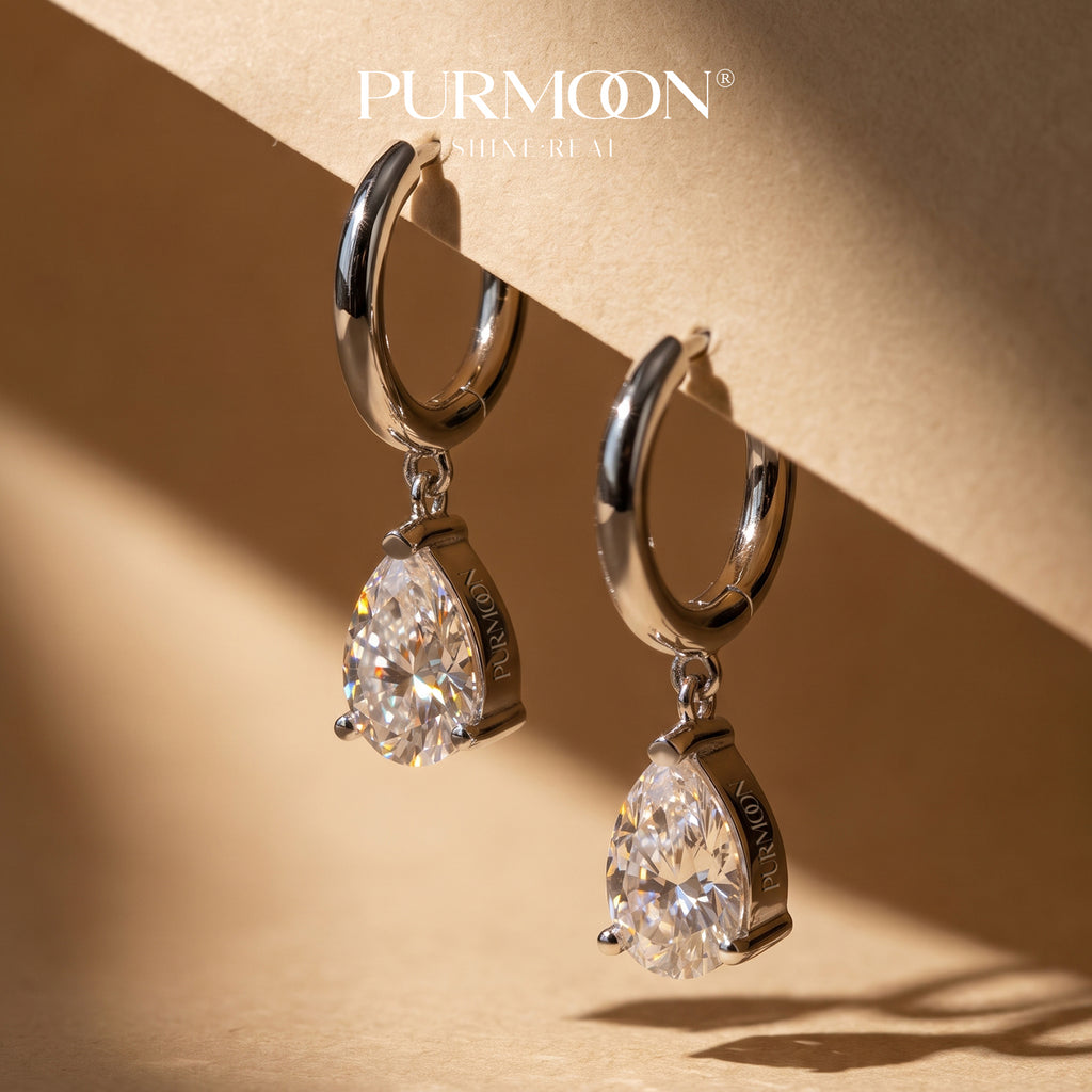 Pear Drop Hoops