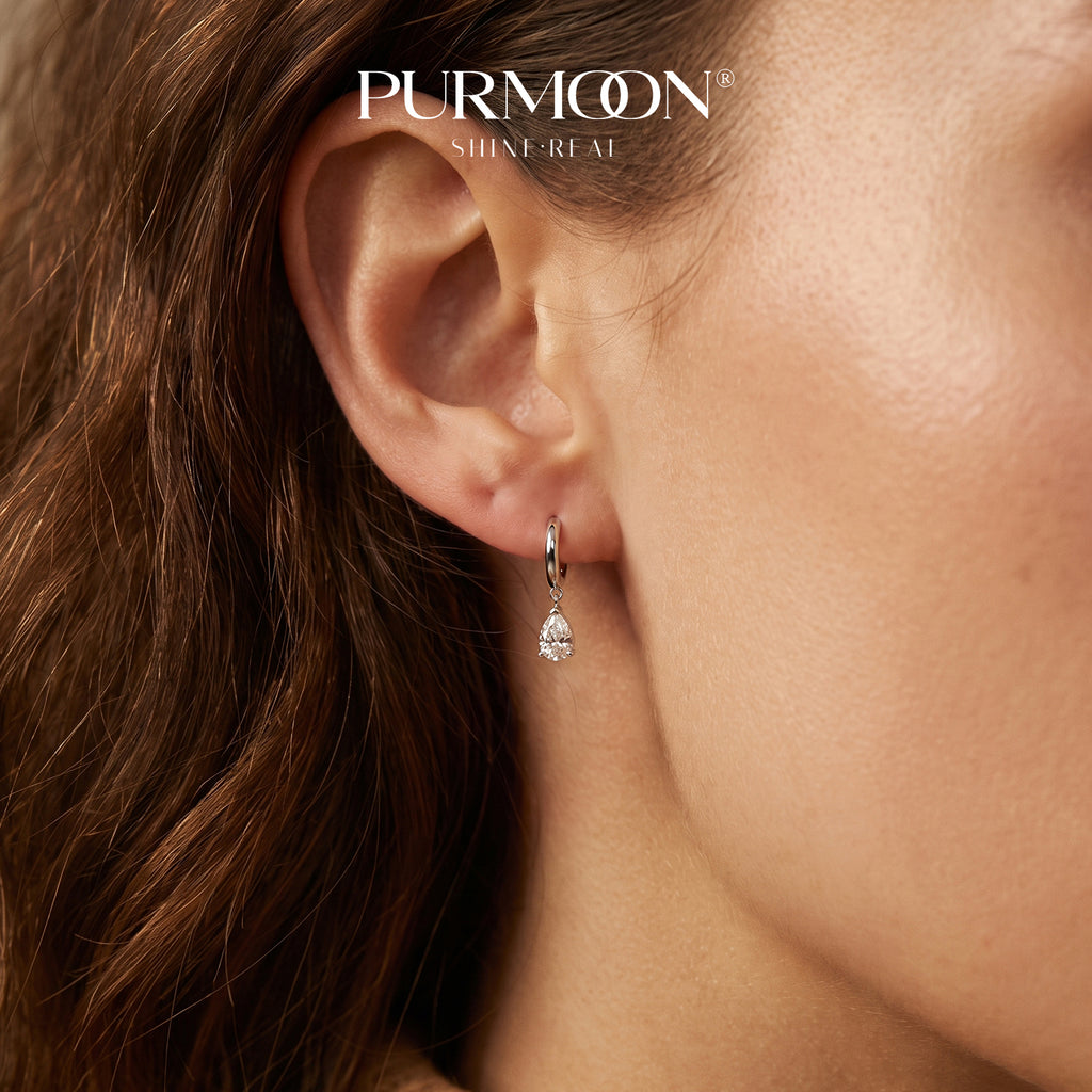 Pear Drop Hoops