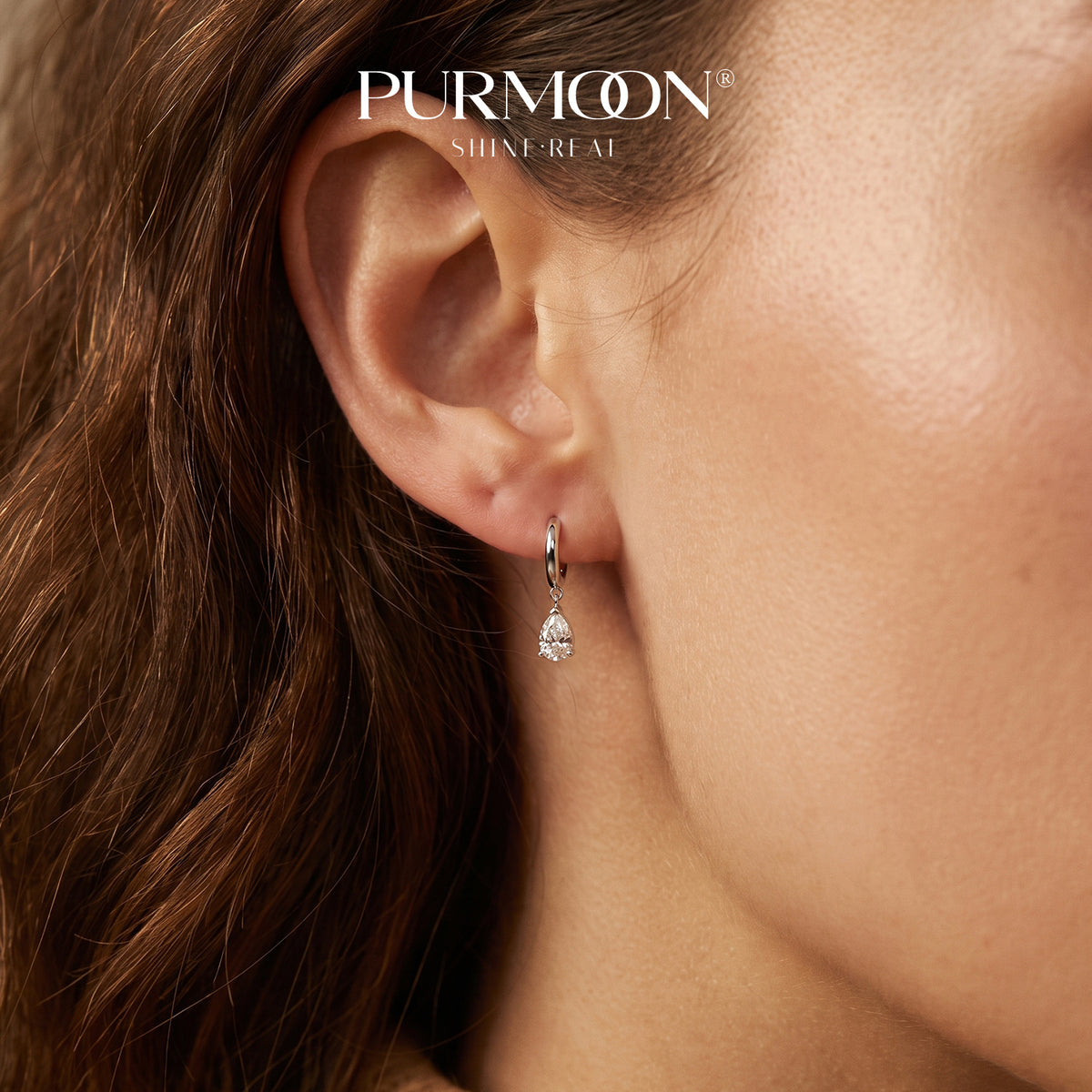Pear Drop Hoops