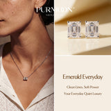 Emerald Glow Moissanite Earrings